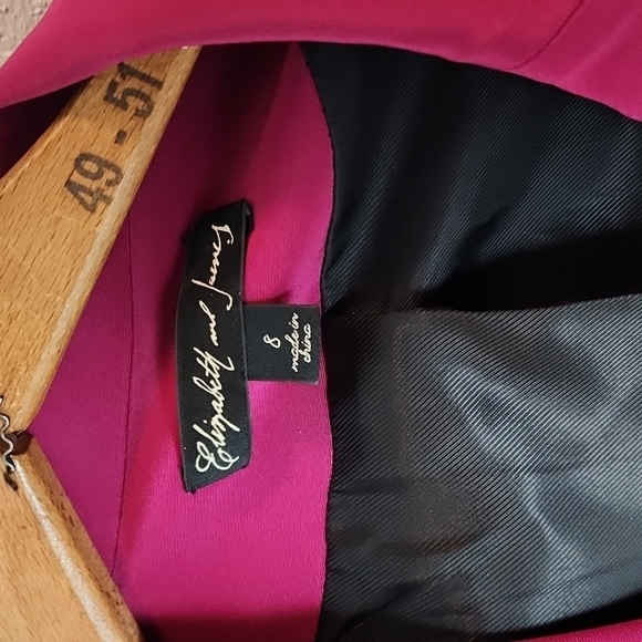 Elizabeth and James Rex Raspberry classic blazer, sz 8 - Picture 2 of 11